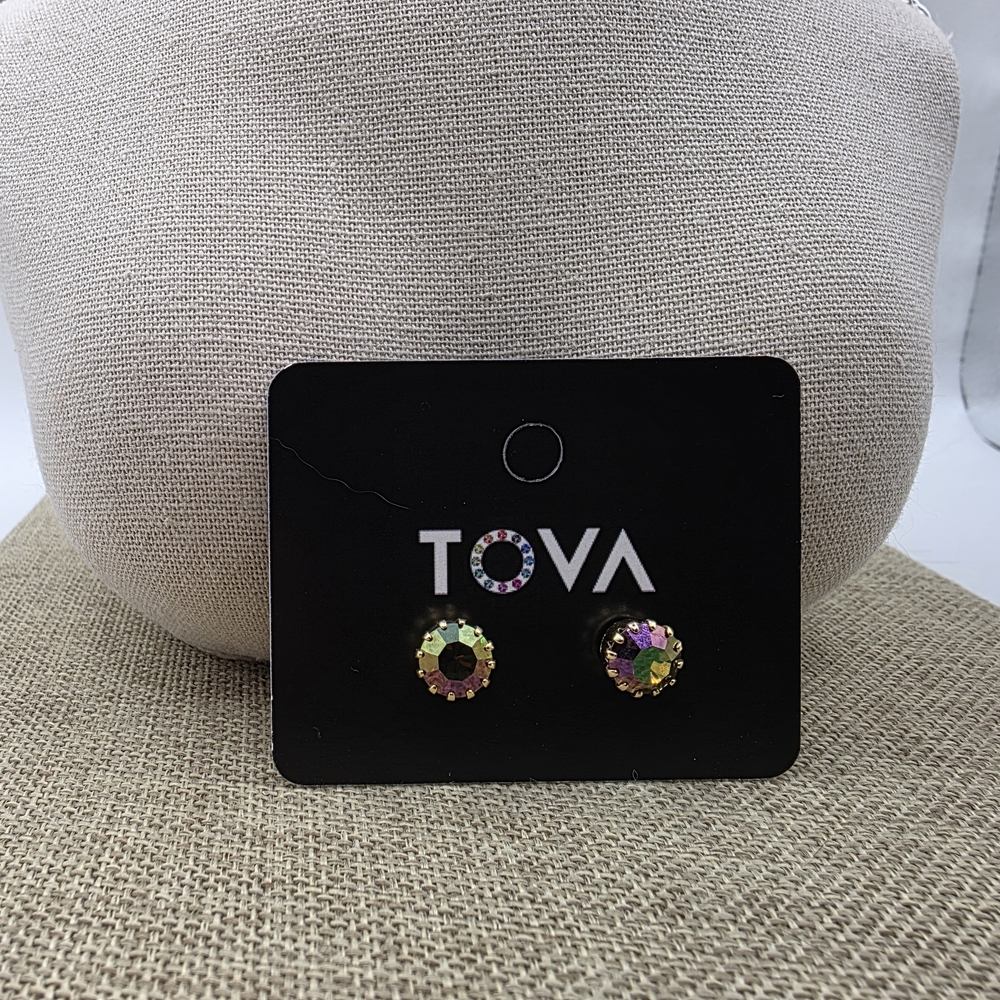 TOVA Colorful Stud Earrings - Picture 4 of 5